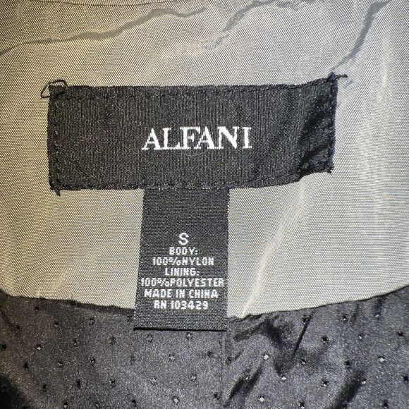 Alfani Jacket Women's Gray Non Leather Full Zip Size Small - Picture 5 of 12